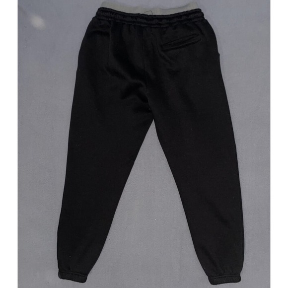 Boohoo Man Official Tapered Sweatpants Black Tracksuit Trousers‎ Large - Picture 4 of 6